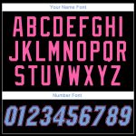 Personalized Black Pink Light Blue Basketball Jersey for Throwback Style Personalized Black Pink-Light Blue Throwback Basketball