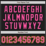 Personalized Baseball Jersey in Black and Pink-Light Yellow for Custom Style Personalized Black Pink-Light Yellow Baseball