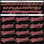 Custom Name and Number Baseball Jersey with 3D Pattern in Black and Neon Green, Authentic Team Apparel Personalized Black