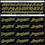 Personalized Black Pink and Neon Green Baseball Jersey for Custom Style Personalized Black Pink-Neon Green Baseball Jersey