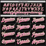 Personalized Black Pink Neon Green Varsity Letterman Bomber Jacket - Full-Snap Style Personalized Black Pink-Neon Green Bomber