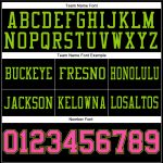 Personalized Neon Green Black Mesh Football Jersey for Men and Women Personalized Black Pink-Neon Green Mesh Football Jersey