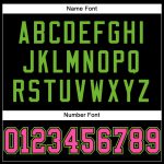 Custom Black Pink Neon Green Mesh Football Jersey Personalized Design Personalized Black Pink-Neon Green Mesh Football Jersey