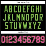 Custom Black Pink-Neon Green Performance Golf Polo Shirt with Name and Number - Personalized Team Apparel Personalized Black