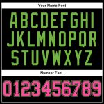 Personalized Basketball Jersey - Black Pink Neon Green Throwback Style Personalized Black Pink-Neon Green Throwback Basketball
