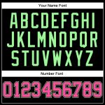 Personalized Long Sleeve Performance T-Shirt in Black and Pink Pea Green Personalized Black Pink-Pea Green Long Sleeve Performance