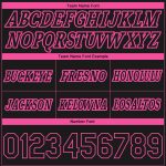 Custom Name and Number Personalized Black Pink Pinstripe Basketball Shorts - Authentic Fashion Team Gear Personalized Black