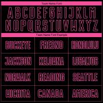 Personalized Pinstripe Soccer Jersey - Black Pink Fade Fashion Uniform Personalized Black Pink Pinstripe Fade Fashion Sublimation