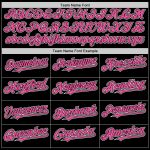 Personalized Black Pink Pinstripe Light Blue Sleeveless Jersey for Baseball Personalized Black Pink Pinstripe Light Blue