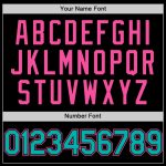 Personalized Black Pink Neon Yellow Sleeveless Baseball Jersey - Custom Sport Apparel Personalized Black Pink Pinstripe Neon