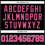 Personalized Black Pink Pinstripe Basketball Jersey with Custom Name and Number - Authentic Team Apparel Personalized Black