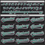 Personalized Black Pink Pinstripe Baseball Jersey in Pink and Kelly Green Personalized Black Pink Pinstripe Pink-Kelly Green