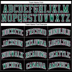 Personalized Black Pink Pinstripe Basketball Jersey - Pink and Kelly Green Personalized Black Pink Pinstripe Pink-Kelly Green