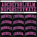 Custom Black Pink Pinstripe Basketball Jersey with Personalized Name & Number - Authentic Team Gear in Pink-Light Blue Personalized