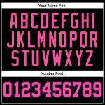 Custom Name Number Personalized Black Pink Pinstripe Basketball Jersey - Authentic Team Apparel Personalized Black Pink Pinstripe