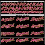 Custom Personalized Purple Black Pink Pinstripe Baseball Jersey with Name and Number - Authentic Sleeveless Design Personalized