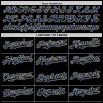 Custom Name and Number Personalized Black Pinstripe Sleeveless Baseball Jersey - Authentic Team Apparel Personalized Black