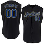 Custom Black Pink Pinstripe Sleeveless Baseball Jersey for Women Personalized Black Pink Pinstripe White Sleeveless Baseball