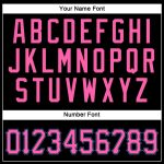 Custom Name and Number Personalized Black Pink-Powder Blue Football Jersey - Authentic Throwback Mesh Team Jersey Personalized