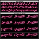 Personalized Black Pink Purple 3D Geometric Shapes Baseball Jersey for Men and Women Personalized Black Pink-Purple 3D Geometric