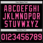 Custom Name Number Baseball Jersey - Personalized Black Pink Purple 3D Geometric Pattern Design Personalized Black Pink-Purple