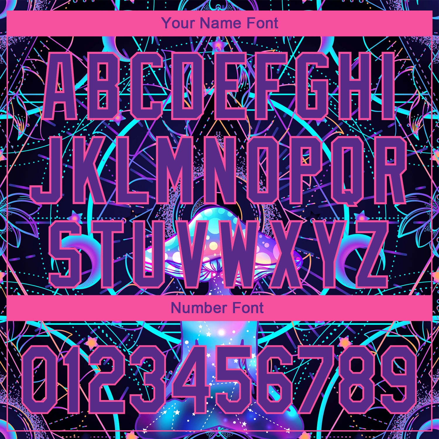 Personalized Black Pink-Purple 3D Pattern Design Magic Mushrooms Over Sacred Geometry Psychedelic Hallucination Performance Golf Polo Shirt Team Custom Name and Number Custom Name Number Golf Polo Shirt with Black Pink-Purple 3D Magic Mushrooms and Sacred Geometry Psychedelic Design Personalized - Image 5