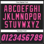 Personalized Black Pink Purple Baseball Jersey for Men and Women - Custom MLB Style Team Apparel Personalized Black Pink-Purple
