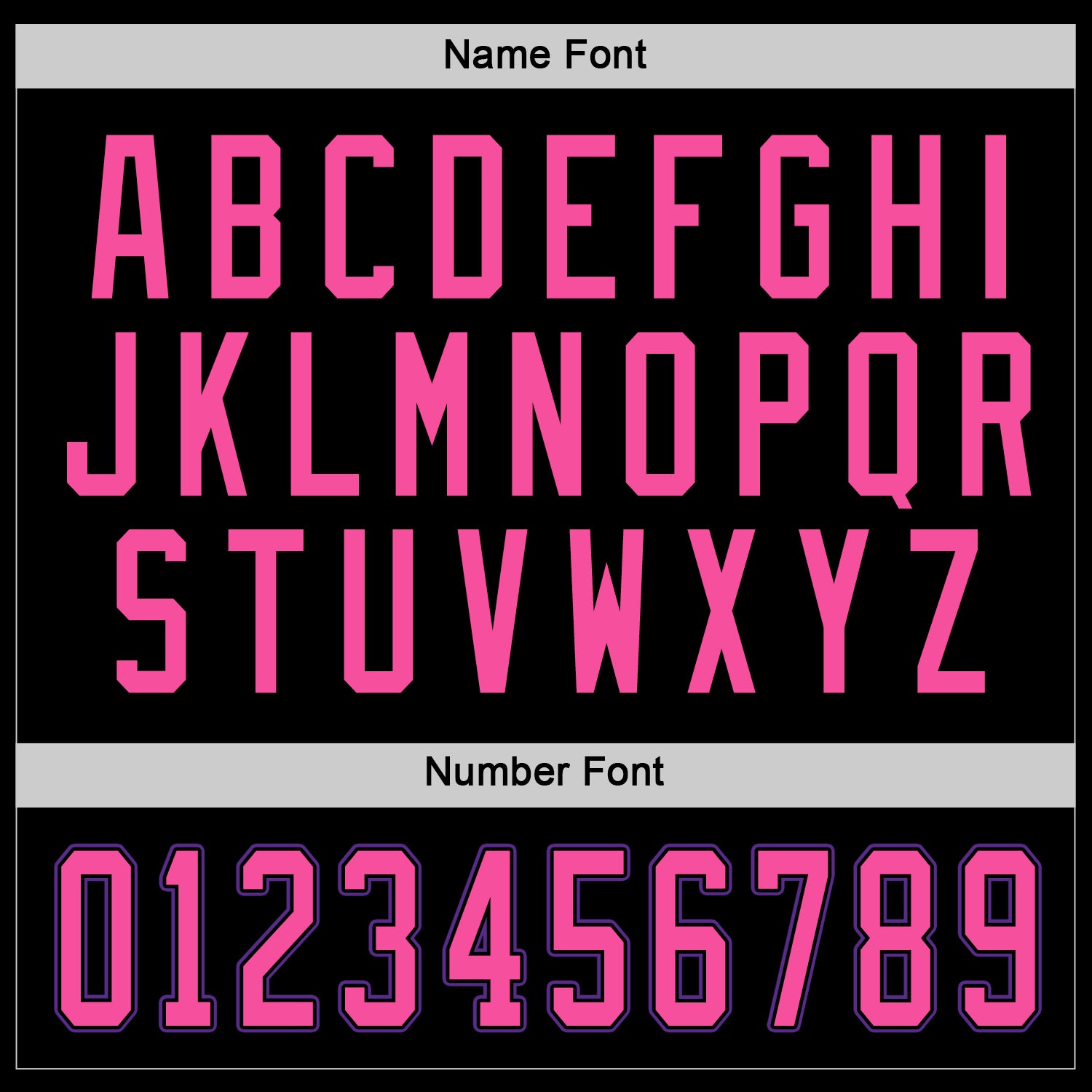 Personalized Black Pink-Purple Hockey Jersey Custom Black Pink Purple Hockey Jersey - Personalized Sports Apparel Personalized Black Pink-Purple Hockey Jersey - Image 4