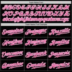 Personalized Black Pink Purple Split Baseball Jersey Fashion Apparel Personalized Black Pink-Purple Split Fashion Baseball
