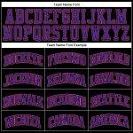 Personalized Black Pink Purple Basketball Jersey | Custom Retro Sports Jersey Personalized Black Pink-Purple Throwback Basketball