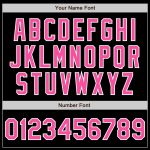 Personalized Black Pink Red White Split Fashion Baseball Jersey for Men and Women Personalized Black Pink Red-White Split