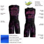 Personalized Black Pink Basketball Jersey - Round Neck Sublimation Suit Personalized Black Pink Round Neck Sublimation Basketball