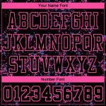Custom Name and Number Basketball Jersey - Personalized Black Pink Round Neck Sublimation Suit Personalized Black Pink Round