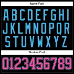 Personalized Hockey Jersey in Black and Pink Sky Blue with Lace Neck Design Personalized Black Pink-Sky Blue Hockey Lace