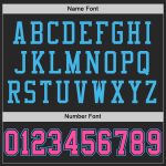 Custom Black Pink Sky Blue Mesh Football Jersey for Men and Women Personalized Black Pink-Sky Blue Mesh Football Jersey