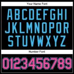 Custom Name Number Golf Polo Shirt Personalized Black Pink-Sky Blue Performance Design Personalized Black Pink-Sky Blue Performance