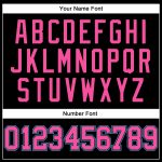 Personalized Throwback Basketball Jersey in Black and Pink Sky Blue Personalized Black Pink-Sky Blue Throwback Basketball