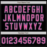 Personalized Black Pink Teal Baseball Jersey with Arm Shapes - Custom 3 Colors Design Personalized Black Pink-Teal 3 Colors