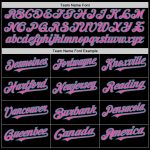 Personalized 3D Gradient Black Pink-Teal Twinkle Star Baseball Jersey Personalized Black Pink-Teal 3D Gradient Style Twinkle