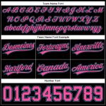 Custom Name and Number Personalized Black Pink-Teal Basketball Shorts Authentic Team Style Personalized Black Pink-Teal Authentic