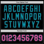 Custom Black Pink-Teal Basketball Jersey with Personalized Name and Number - Authentic Throwback Design Personalized Black