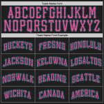 Personalized Black Teal Pink Baseball Jersey for Men Women Kids - Custom Sportswear Personalized Black Pink-Teal Baseball