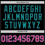 Custom Black Pink-Teal Mesh Baseball Jersey with Personalized Name and Number - Authentic Throwback Team Apparel Personalized