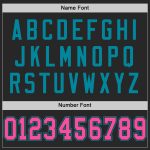 Custom Name and Number Black Pink-Teal Mesh Football Jersey Authentic Throwback Team Apparel Personalized Black Pink-Teal
