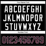 Black Personalized Glittering 3D Abstract Baseball Jersey - Pink-White Dot Design Personalized Black Pink-White 3D Abstract