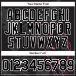 Custom Name and Number 3D Panther Baseball Jersey - Personalized Black Pink-White Design Personalized Black Pink-White 3D
