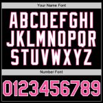 Custom Name and Number Baseball Jersey - Personalized Black Pink-White 3D Gradient Twinkle Star Design Personalized Black