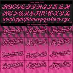 Custom Black Pink-White 3D Pattern Baseball Jersey with Personalized Name and Number - Authentic Team Apparel Personalized