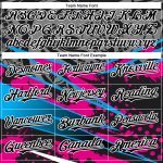 Custom Name & Number Personalized Baseball Jersey - Black Pink-White 3D Splatter Art Design Personalized Black Pink-White