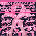 Personalized Breast Cancer Awareness 3D Pink Ribbon T-Shirt - Black Pink-White Performance Tee Personalized Black Pink-White